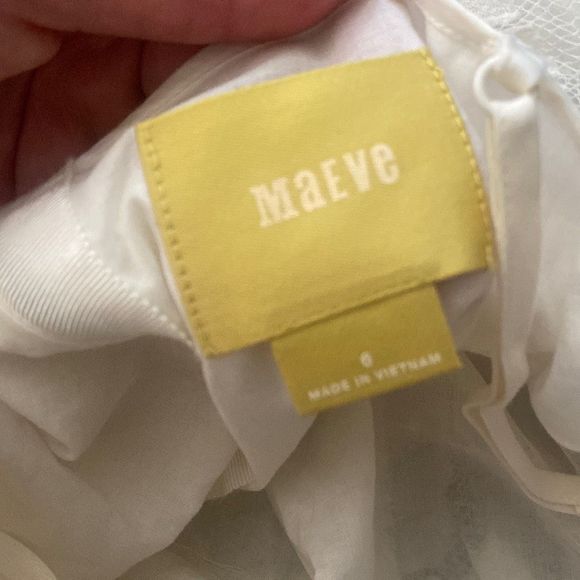 Anthropologie Cream Mini Dress - Picture 3 of 7